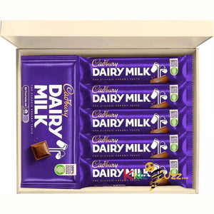 Chocolate Gift Hamper Box | Filled with Dairy Milk Full Sized Blocks and Bars