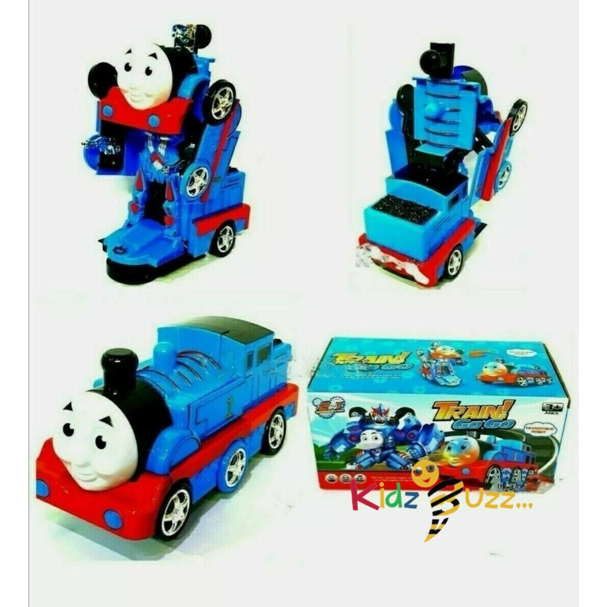 THOMAS ENGINE 2 IN 1TRAIN GO GO TRANSFORM TO ROBOT LIGHTS SOUNDS BUMP ACTION