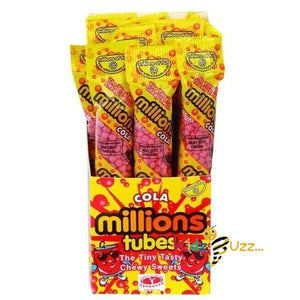 Millions Cola Tubes 55g Each Tasty Treat 12X 55g