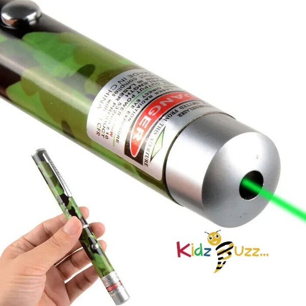 2 x Strong Beam Green Laser Pointer Pen Lazer Torch Battery Operator