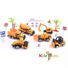 Alloy Car Engineering Vehicle Pretend Play Set For Kids