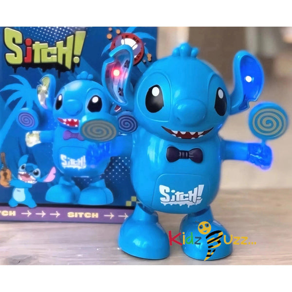 Stitch Action Figure Dance Super Hero Robot Toy Dancing Music Lights Kids Toys