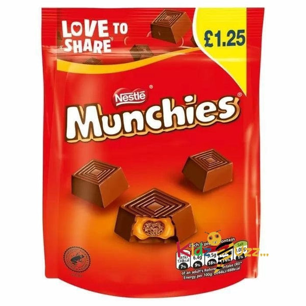 Munchies Milk Chocolate Sharing Pouch 81g Best Gift For Kids Xmas, New Year