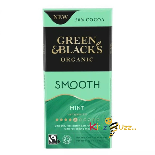 G&B Organic Ginger Chocolate , Mint 50% Smooth Dark Chocolate 90g Bar Each Flavor 5 Copy