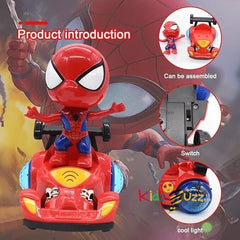 SpiderMan Dancing 360° Tumble Stunt Toy Cars - kidzbuzzz