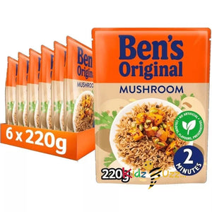 Ben's Original Mushroom Microwave Rice  6 x 220G