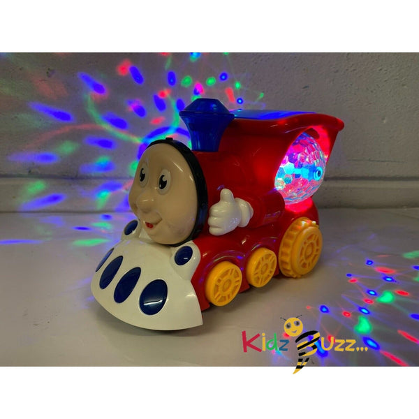 BUMP & GO TRAIN FLASHING DISCO LIGHTS MUSIC SOUND TODDLER TOYS GIFT FOR KIDS