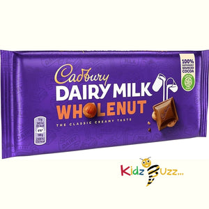 Cadbury Dairy Milk Chocolate Whole Nut Bar (180g) - Pack of 2 Gift Hamper