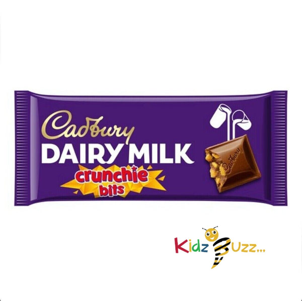 Cadbury Dairy Milk Crunchie Bits Milk Chocolate Bar 180G - Pack of 2 Gift Hamper