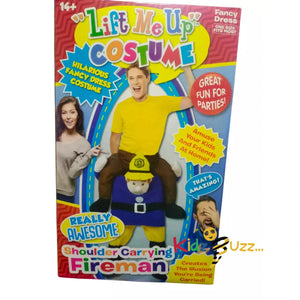 Lift Me Up Shoulder Carrying Fireman Costume Party Fancy Dress