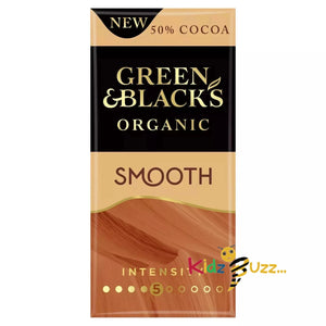 Green & Black's Organic Smooth Milk Chocolate with 50% Cocoa 90g (Pack of 5)