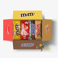 1.4kg Mixed Bulk Chocolate Box, M&M's, Snickers, Twix & More, 30 x Chocolate Bar