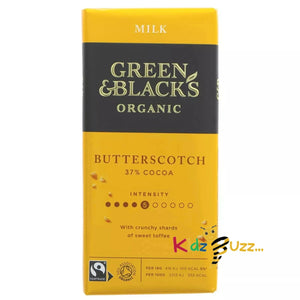 Green & Blacks Milk Chocolate & Butterscotch 37% Cocoa 90g (Pack of 5)