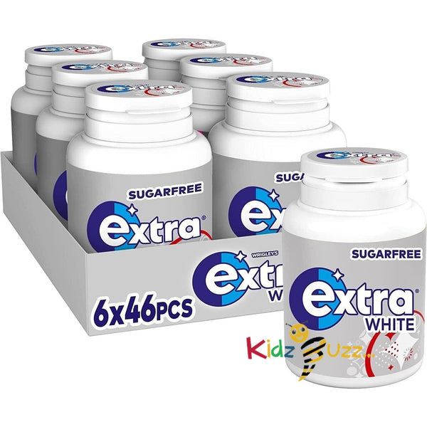 Wrigley's Extra White Chewing Gum, Sugar Free, Chewing Gum Bulk Box(Pack Of 6) - kidzbuzzz