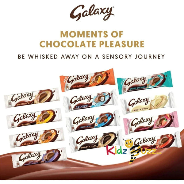 Galaxy Mix Flavours Chocolate - 36 gram- Pack Of 24- Random Flavours