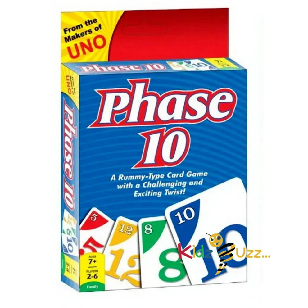 Mattel Phase 10 Card Game - Joker Edition, Fun Family Game For 2-6 Players, Ages 7 And Up