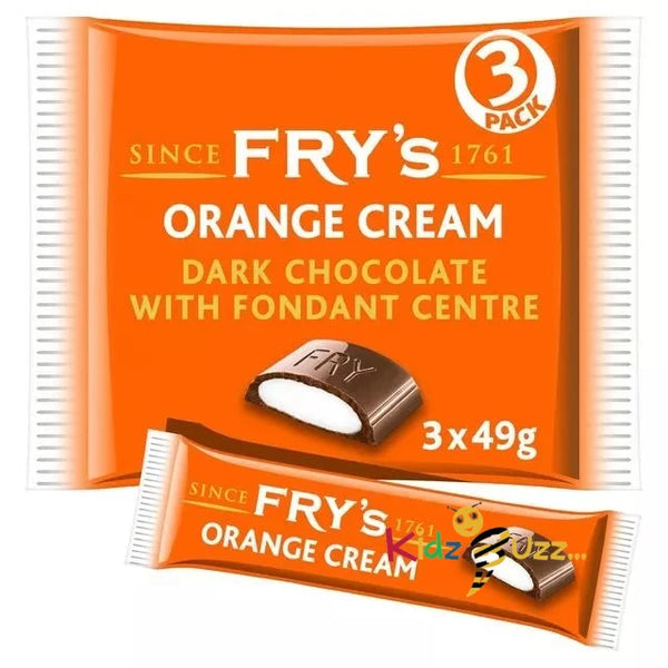 Fry's Orange Cream Chocolate Bar Pack Of 12 - Retro Chocolates