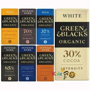 Green & Black's Organic Chocolates 90g Pack of 5 Random Flavours Perfect Gift