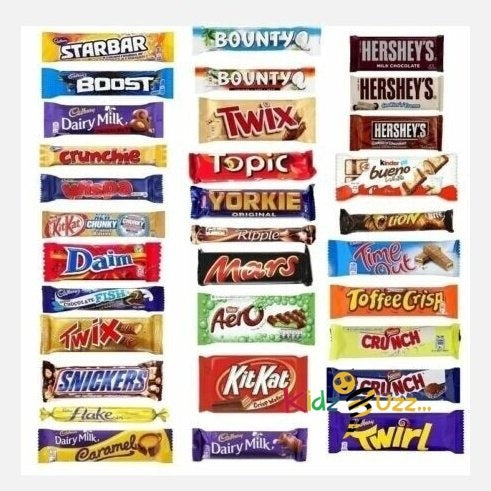 Mega Chocolate Gift Hamper, Different Full Size Chocolate Bars Massive Chocolates