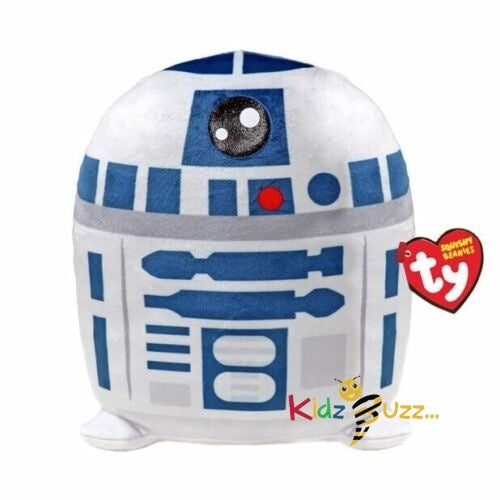 TY Squishy Beanie R2D2 Small -Stuffed Cuddly Toy For Kids