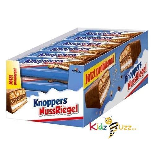 Knoppers Nut Bar - New Chocolate For Chocolate lovers 24 pieces - kidzbuzzz
