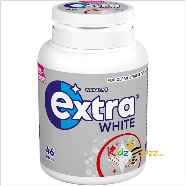 Wrigley's Extra White Chewing Gum, Sugar Free, Chewing Gum Bulk Box(Pack Of 6) - kidzbuzzz