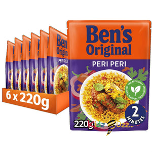 Ben's Original Peri-Peri Microwave Rice 6 x220G