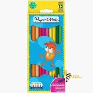 12 Paper Mate Colouring Pencils Vivid Colour Set Artist Therapy Kids Adults