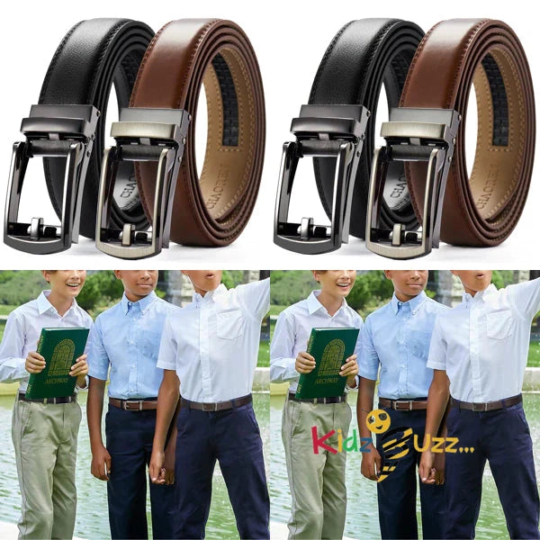 Kids Belts for Boys 1.25" with Ratchet Buckle