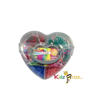 Loom Band Heart Case 254-Fashion Set For Girls Hair Styles and Accessories For Home