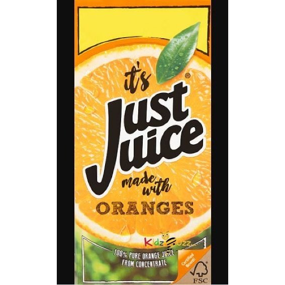 1L Just Juice Orange 1 X 8