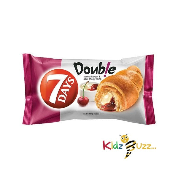 7Days Mini Croissant Pouches Sour Cherry & Vanilla Filling 80g