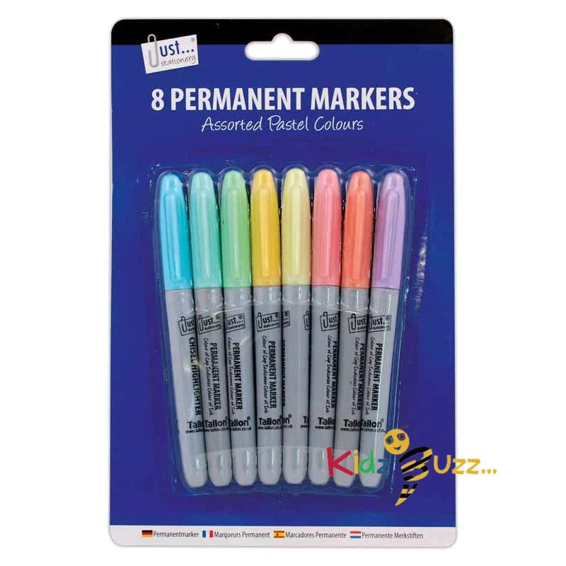 PASTEL PERMANENT MARKERS 8 PACK