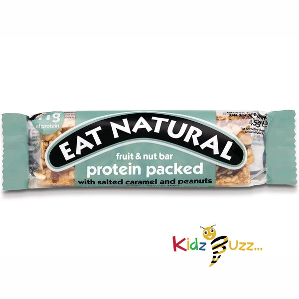 Eat Natural Protein Packed Salted Caramel & Peanuts Bars 12 x 45g