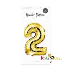 Gold Foil Number Balloon cm