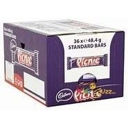 Cadbury Picnic Chocolate Bars - 36x 48g Full Box