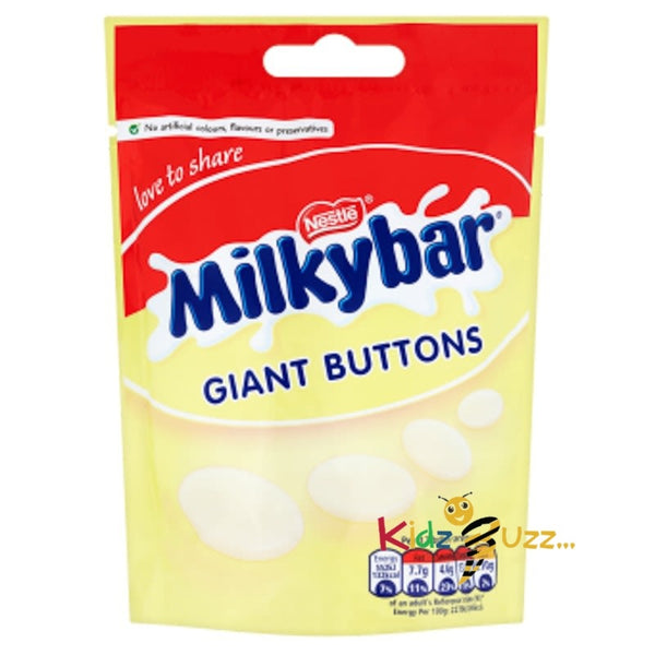 Milkybar Giant Buttons Pouch 80g X 4