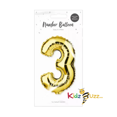 Gold Foil Number Balloon cm