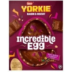 Nestle Yorkie Raisin & Biscuit Chocolate Egg 522G Easter Gift Hamper