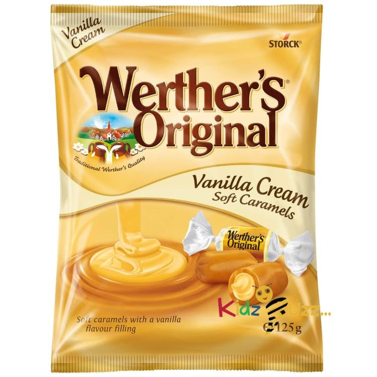 Werther's Original Vanilla Cream Soft Caramels 125g X 4