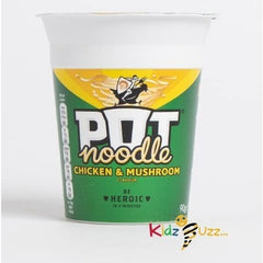 Pot Noodle: Chicken & Mushroom Case of 12 x 90g Pots Delicious Tasty And Yummy