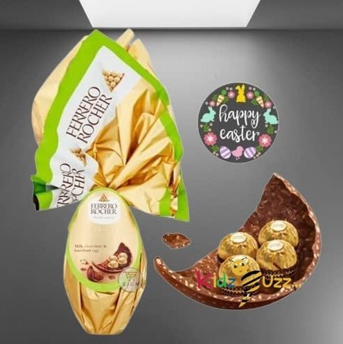 Ferrero Rocher Golden Easter Milk Chocolate Egg 212G Twisty And Tasty Treat Gift Hamper, Birthday Present, Chirstmas, Easter