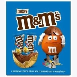 M&M's Crispy Large Chocolate Egg 222G Delicious Twisty And Tasty