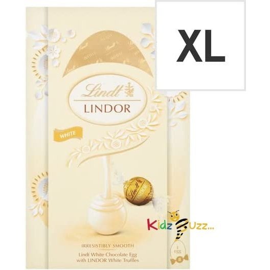 Lindt White Chocolate Egg With Lindor White Truffles 260G Easter Gift Hamper
