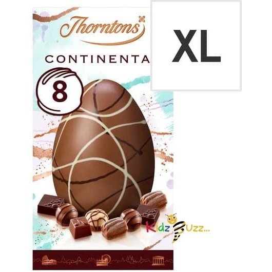 Thorntons Continental Milk Chocolate Easter Egg 257G Delicious Tasty And Twisty Treat Gift Hamper, Christmas,Birthday,Easter Gift