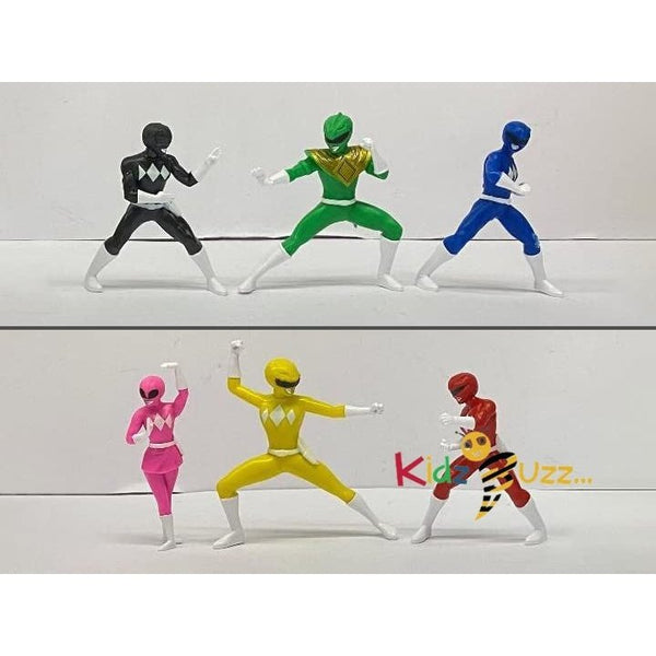 Limited Edition Power Rangers 2.5" Mini Figures - Blue, Green, Black, Pink, Yellow & Red Rangers Set of ALL 6