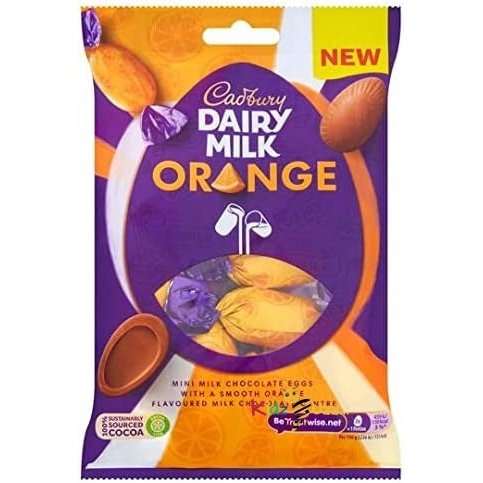 Cadbury Dairy Milk Orange Mini Chocolate Eggs 72G Delicious Special For Easter Tasty And Twisty Treat Gift Hamper