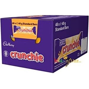 Cadbury Crunchie Choclate Bar From England honeycomb 40G (Pack Of 48)