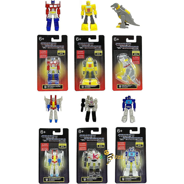 6-Pack Transformers Limited Edition Mini Figures Optimus Prime Bumblebee Grimlock Starscream Megatro