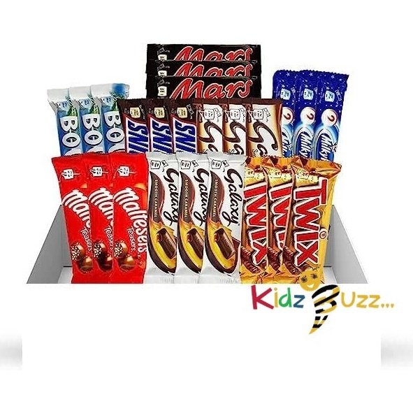 Chocolate Hampers With Favourites' 24 Full Size Chocolate Bars